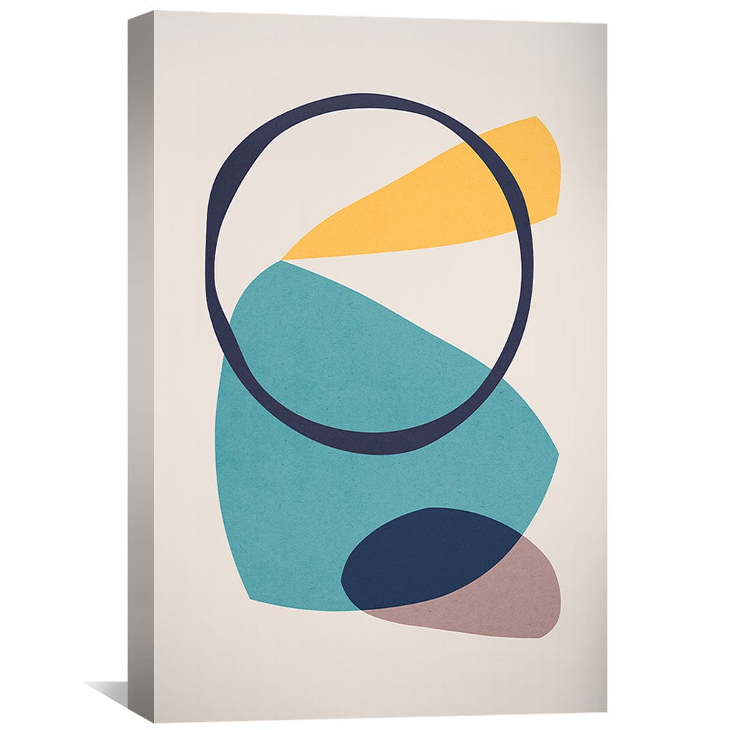 Vibrant Abstract Shapes Canvas Art for Modern Home Decor