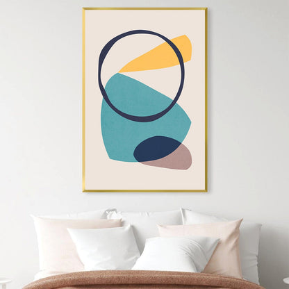 Vibrant Abstract Shapes Canvas Art for Modern Home Decor