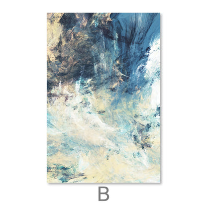 Captivating Abstract Skies Triptych Canvas Art for Modern Home Décor