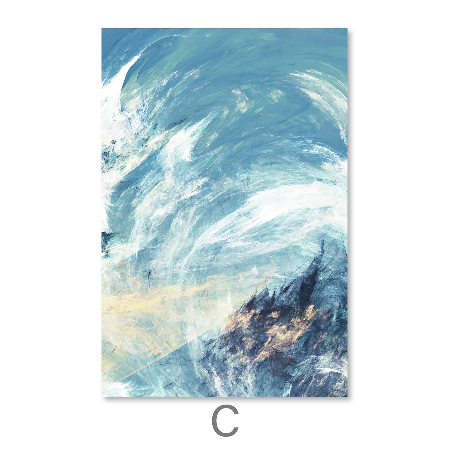 Captivating Abstract Skies Triptych Canvas Art for Modern Home Décor