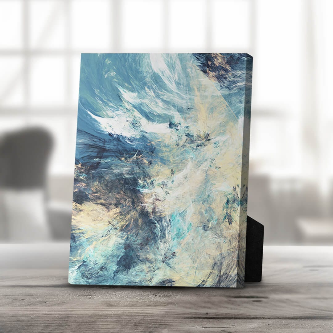 Serene Abstract Sky Landscape Oil Painting for Modern Home Decor