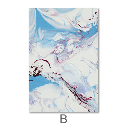 Serene Abstract Watercolor Landscape Oil Painting for Elegant Home Decor