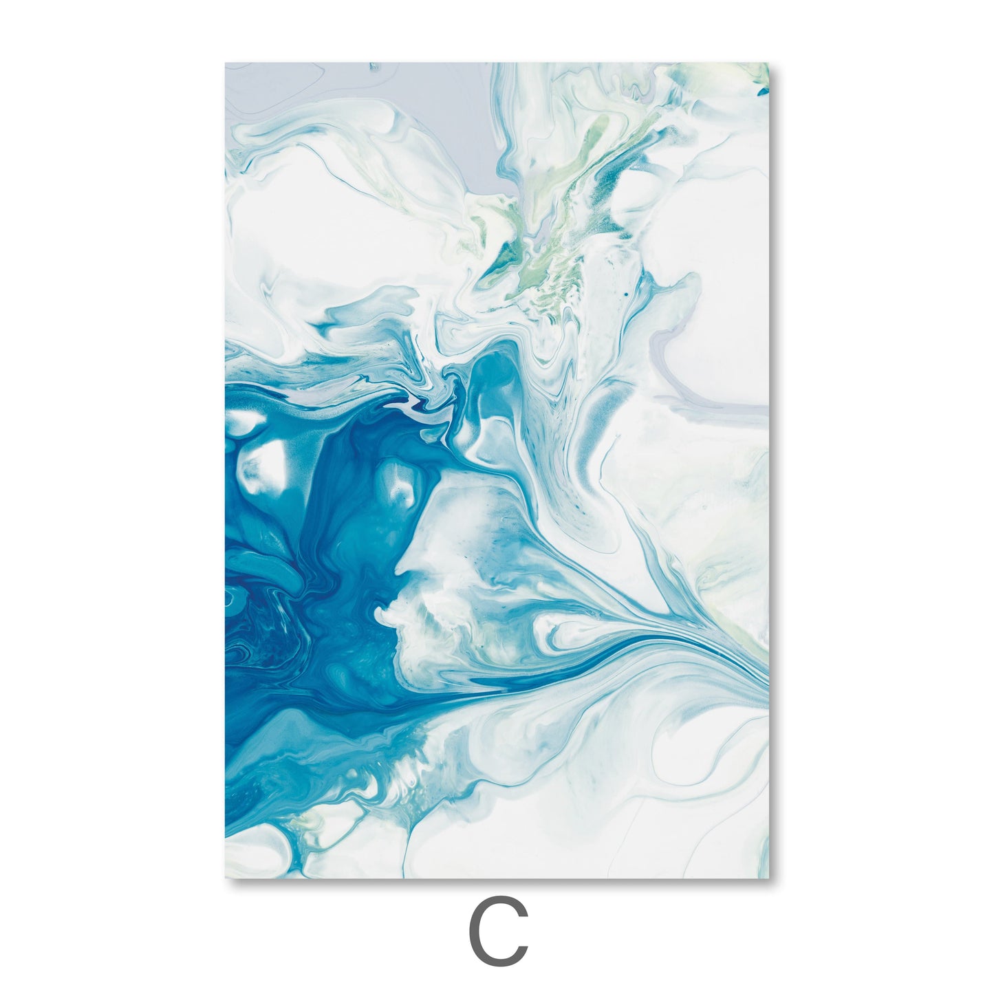 Serene Abstract Watercolor Landscape Oil Painting for Elegant Home Decor