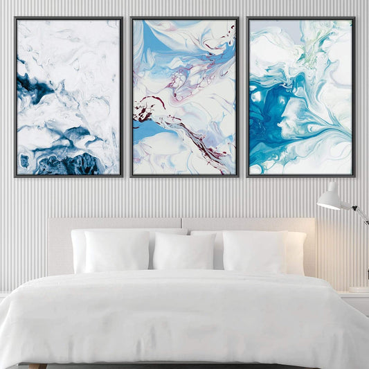 Serene Abstract Watercolor Landscape Oil Painting for Elegant Home Decor