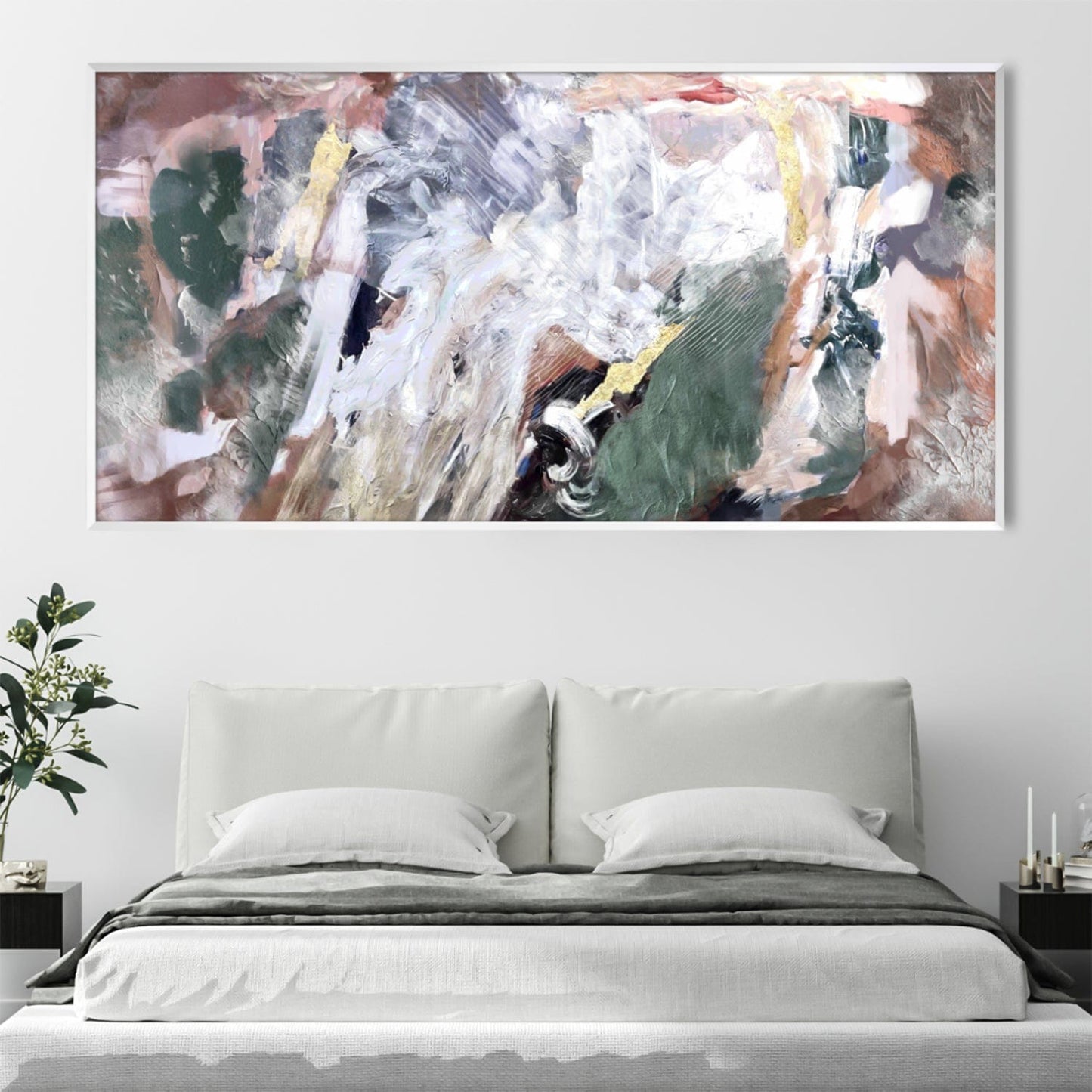 Vibrant Abstract Oil Painting for Modern Home Decor