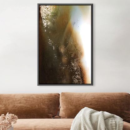 Abstract Agate-Inspired Oil Painting for Modern Home Decor