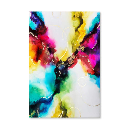 Vibrant Abstract Landscape Oil Painting for Modern Home Décor