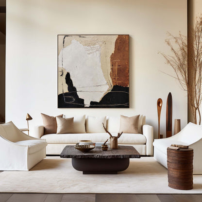 Contemporary Abstract Oil Painting for Modern Home Decor and Art Collection
