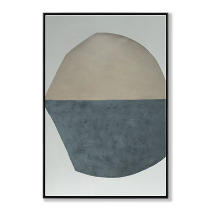 Contemporary Abstract Oil Painting in Earthy Tones for Modern Home Decor