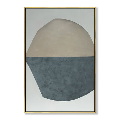 Contemporary Abstract Oil Painting in Earthy Tones for Modern Home Decor