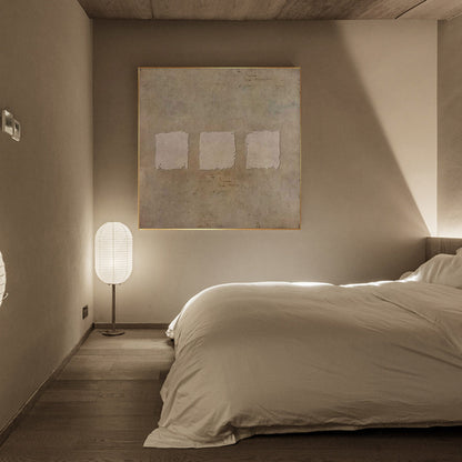 Minimalist Wabi-Sabi Oil Painting for Modern Interior Decor