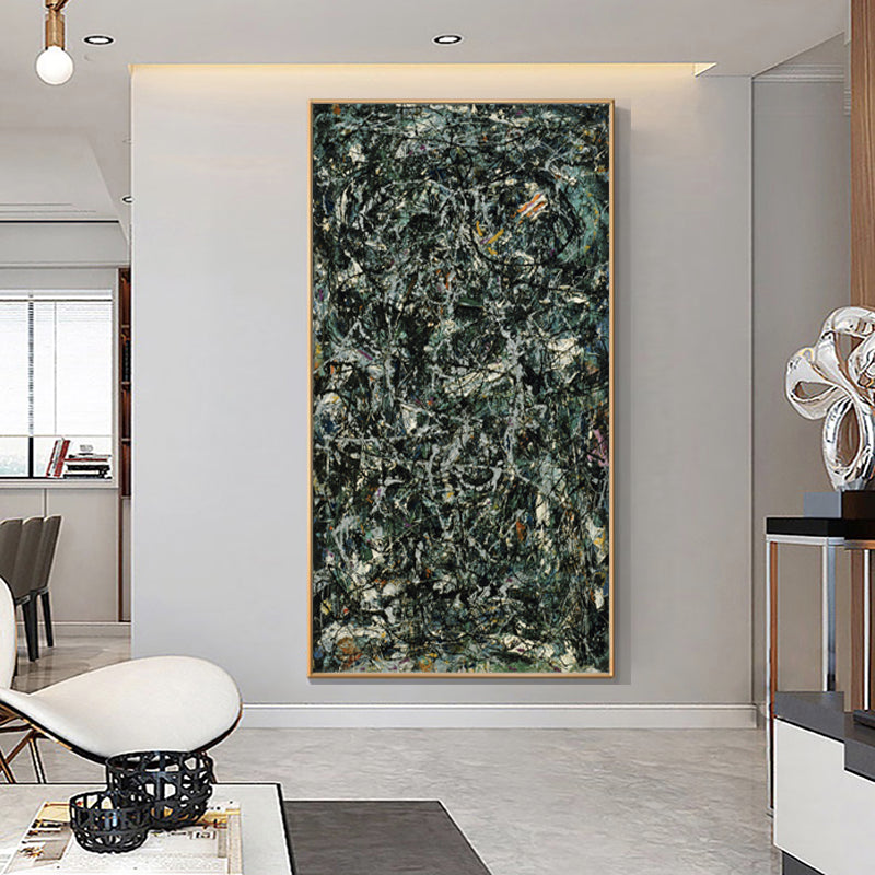 Abstract Nature-Inspired Oil Painting for Modern Home Decor