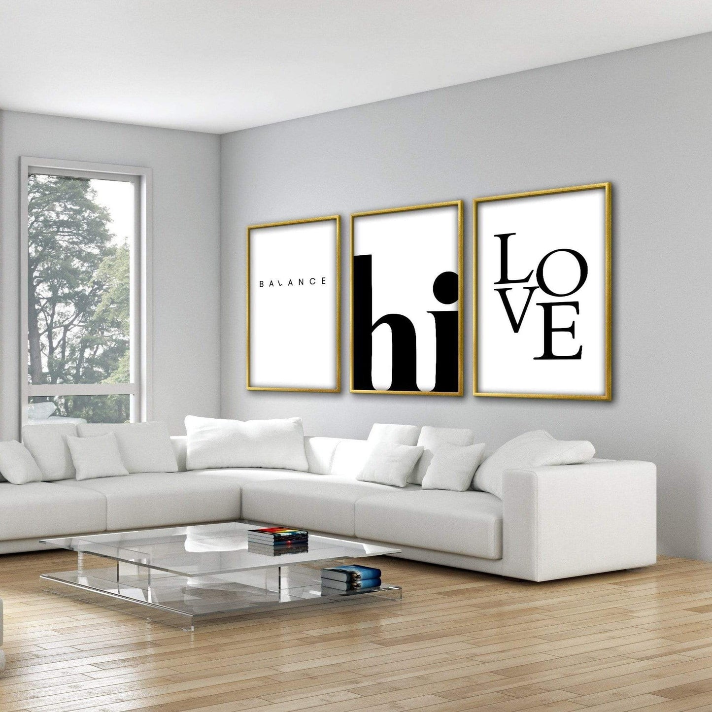 Abstract Balance Art: Modern Canvas for Elegant Home Decor