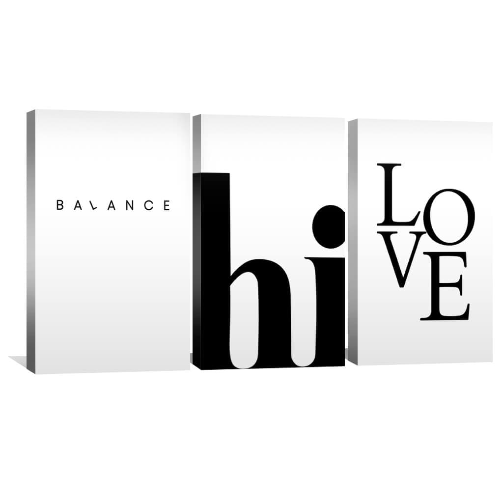 Abstract Balance Art: Modern Canvas for Elegant Home Decor