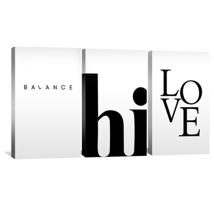 Abstract Balance Art: Modern Canvas for Elegant Home Decor