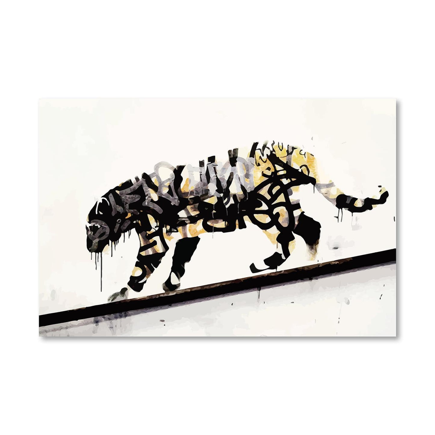 Urban Jungle: Contemporary Tiger Oil Painting for Modern Art Lovers