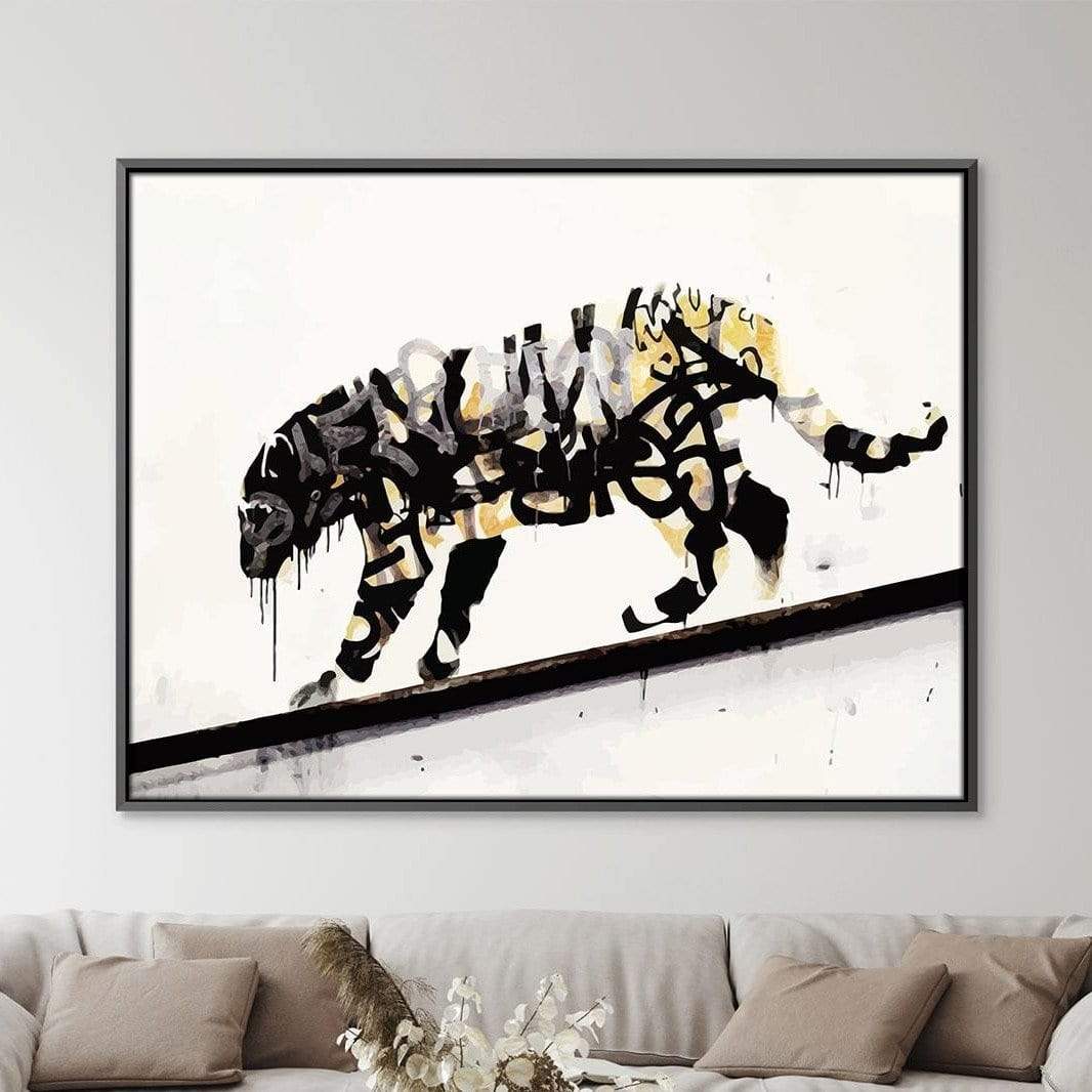 Urban Jungle: Contemporary Tiger Oil Painting for Modern Art Lovers