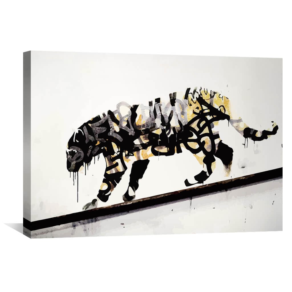 Urban Jungle: Contemporary Tiger Oil Painting for Modern Art Lovers