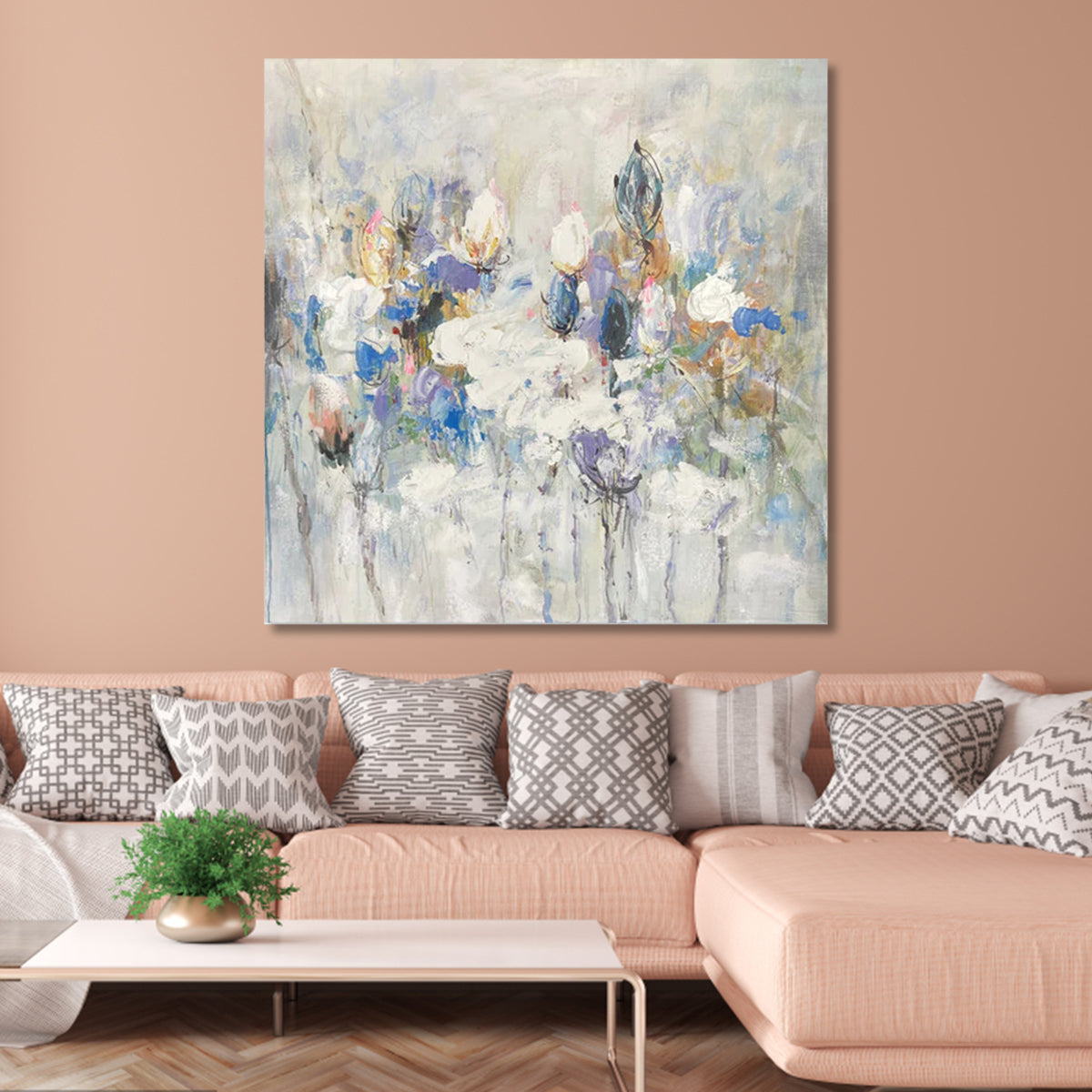 Vibrant Floral Essence: Embrace the Spirit of Spring with Oil Painting