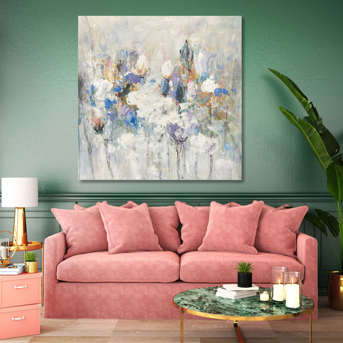 Vibrant Floral Essence: Embrace the Spirit of Spring with Oil Painting