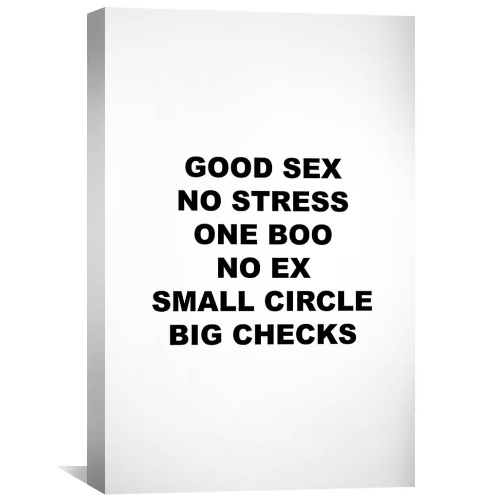 Contemporary Minimalist Art - Inspiring Quotes on White Canvas