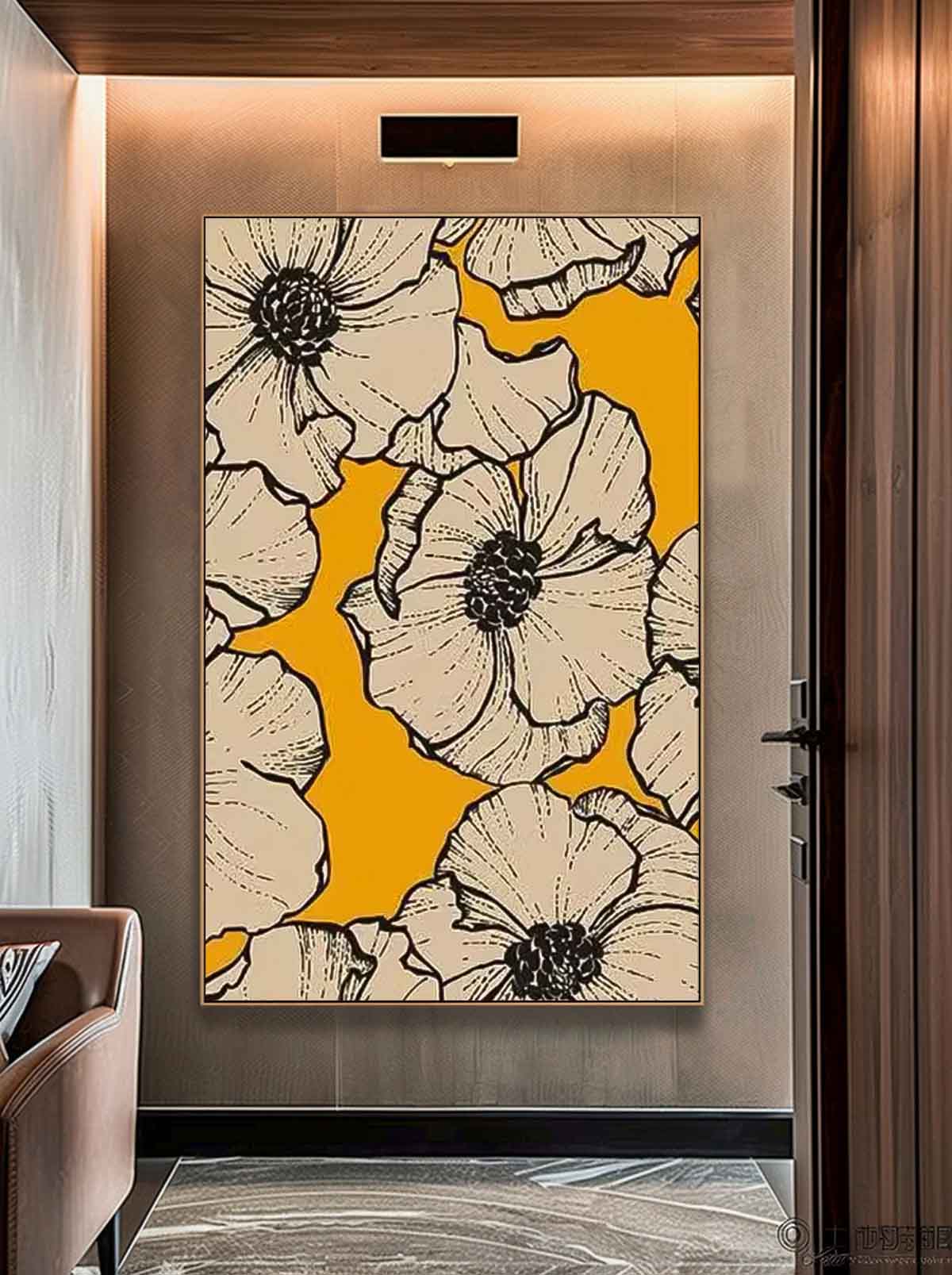 Vibrant Floral Oil Painting on Canvas for Stunning Home Decor