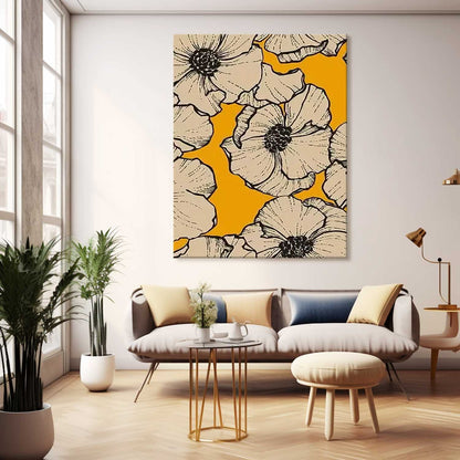 Vibrant Floral Oil Painting on Canvas for Stunning Home Decor