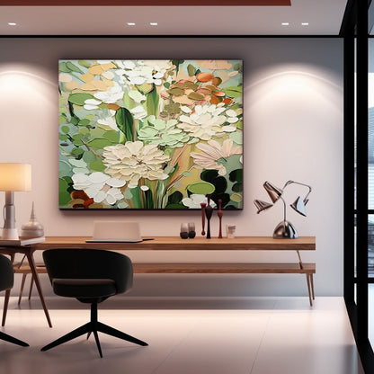 Vibrant Floral Oil Painting for Elegant Home Decor