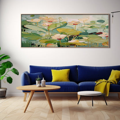 Vibrant Abstract Flower Oil Painting for Brightening Living Spaces