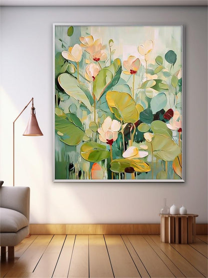 Vibrant Floral Oil Painting for Brightening Your Home Decor