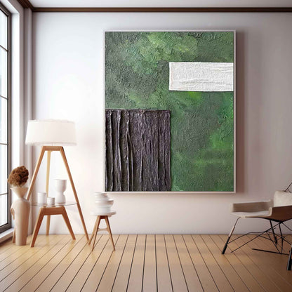 Abstract Minimalist Oil Painting for Modern Home Decor