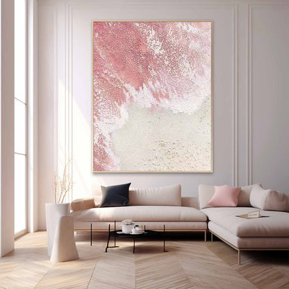 Serene Beach Waves Oil Painting for Coastal Home Decor