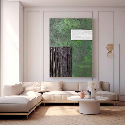 Abstract Minimalist Oil Painting for Modern Home Decor
