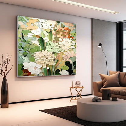 Vibrant Floral Oil Painting for Elegant Home Decor