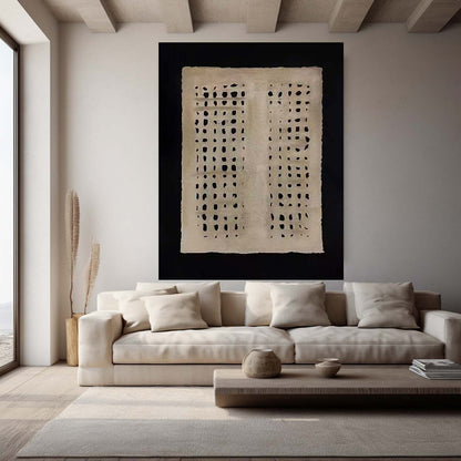 Abstract Minimalist Oil Painting for Modern Home Decor