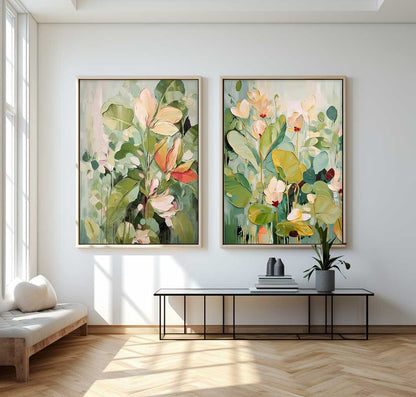 Vibrant Floral Oil Painting for Elegant Home Decor and Art Collection