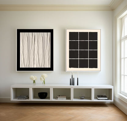 Elegant Minimalist Oil Painting for Modern Home Decor and Art Enthusiasts