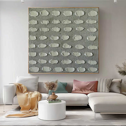 Textured Minimalist Oil Painting for Contemporary Home Decor