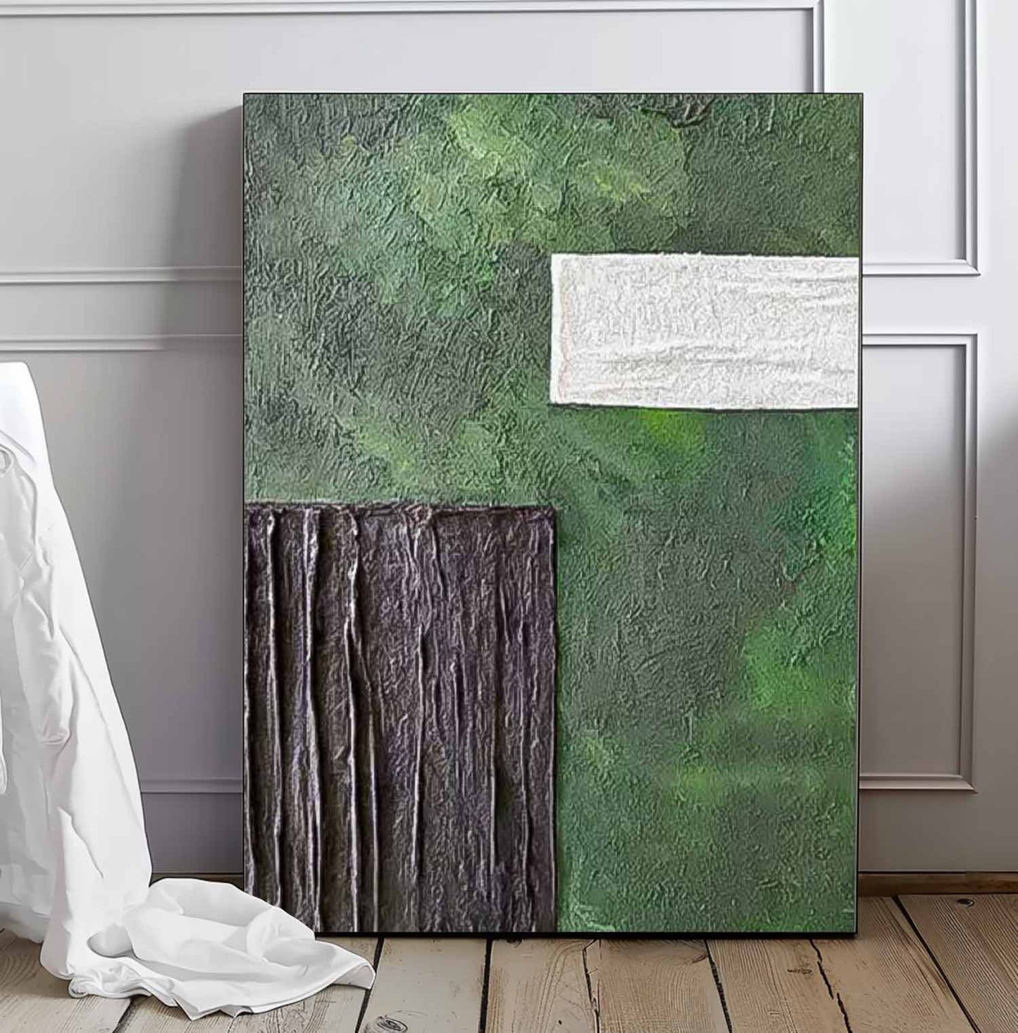 Abstract Minimalist Oil Painting for Modern Home Decor