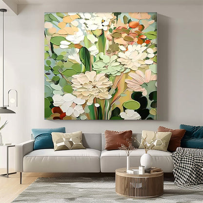 Vibrant Floral Oil Painting for Elegant Home Decor