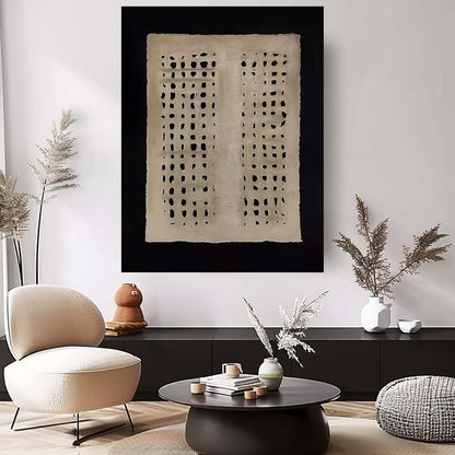 Abstract Minimalist Oil Painting for Modern Home Decor