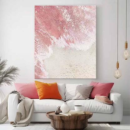 Serene Beach Waves Oil Painting for Coastal Home Decor