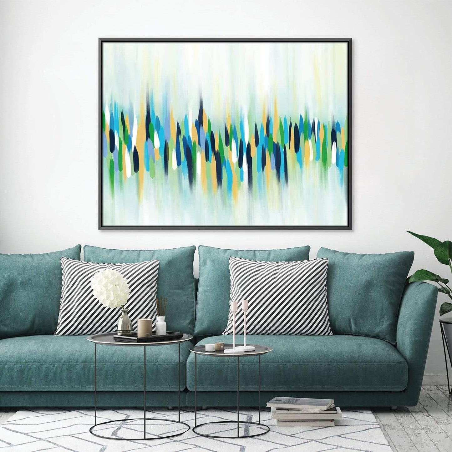 Vibrant Abstract Oil Painting for Modern Home Decor