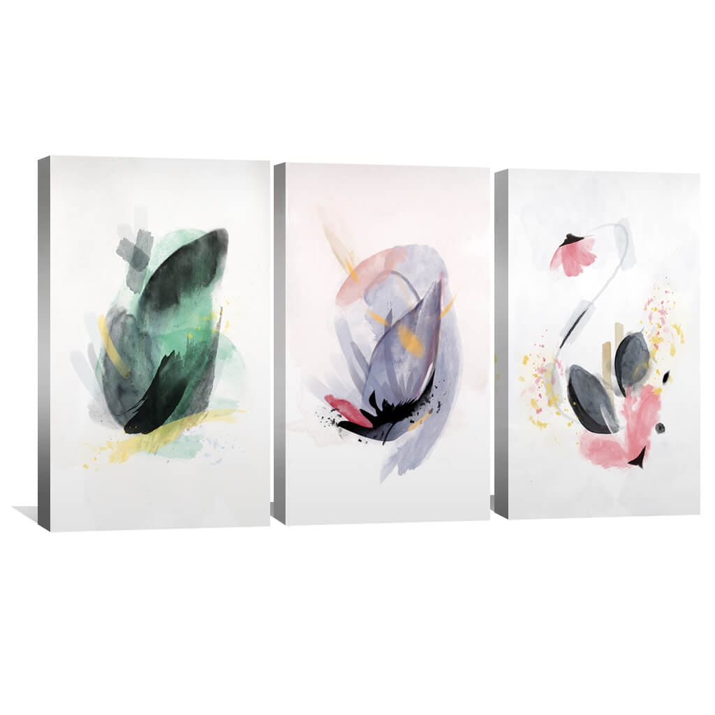 Vibrant Abstract Floral Oil Painting for Modern Home Décor