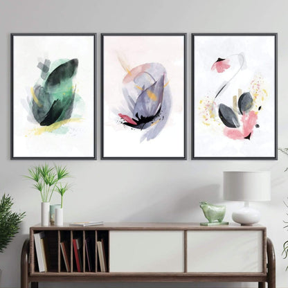 Vibrant Abstract Floral Oil Painting for Modern Home Décor