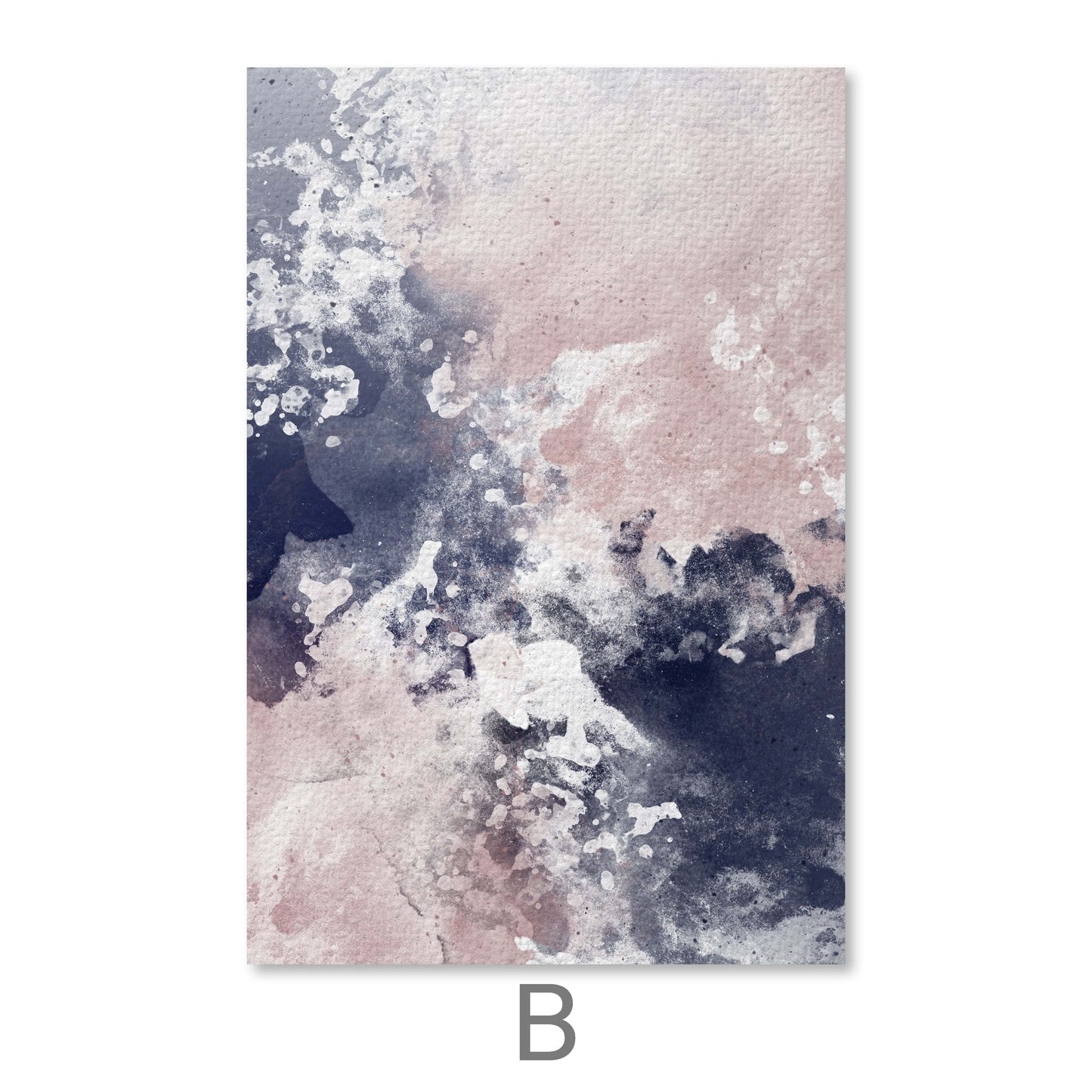 Abstract Floral Bliss: Elegant Watercolor Oil Painting for Modern Decor