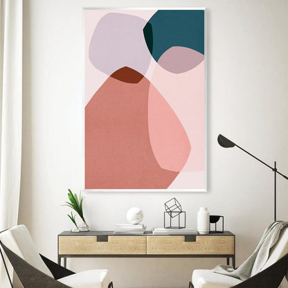 Modern Boho Abstract Oil Painting for Stylish Home Decor