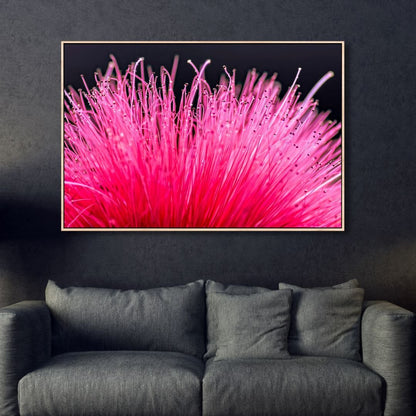 Vibrant Bottlebrush Flower Oil Painting - Colorful Floral Wall Art Decor
