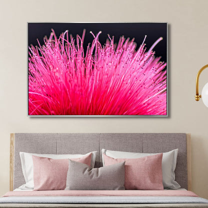 Vibrant Bottlebrush Flower Oil Painting - Colorful Floral Wall Art Decor