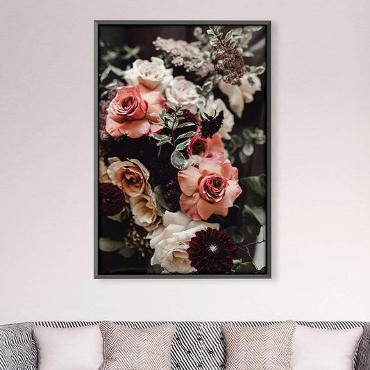 Elegant Floral Arrangement Oil Painting for Home Decor and Wall Art